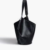 Khaite - Small Lotus Tote in Black Haircalf