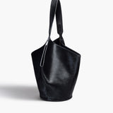 Khaite - Small Lotus Tote in Black Haircalf