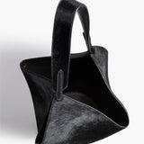 Khaite - Small Lotus Tote in Black Haircalf