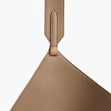 Khaite - Small Lotus Tote in Mokka Pebbled Leather