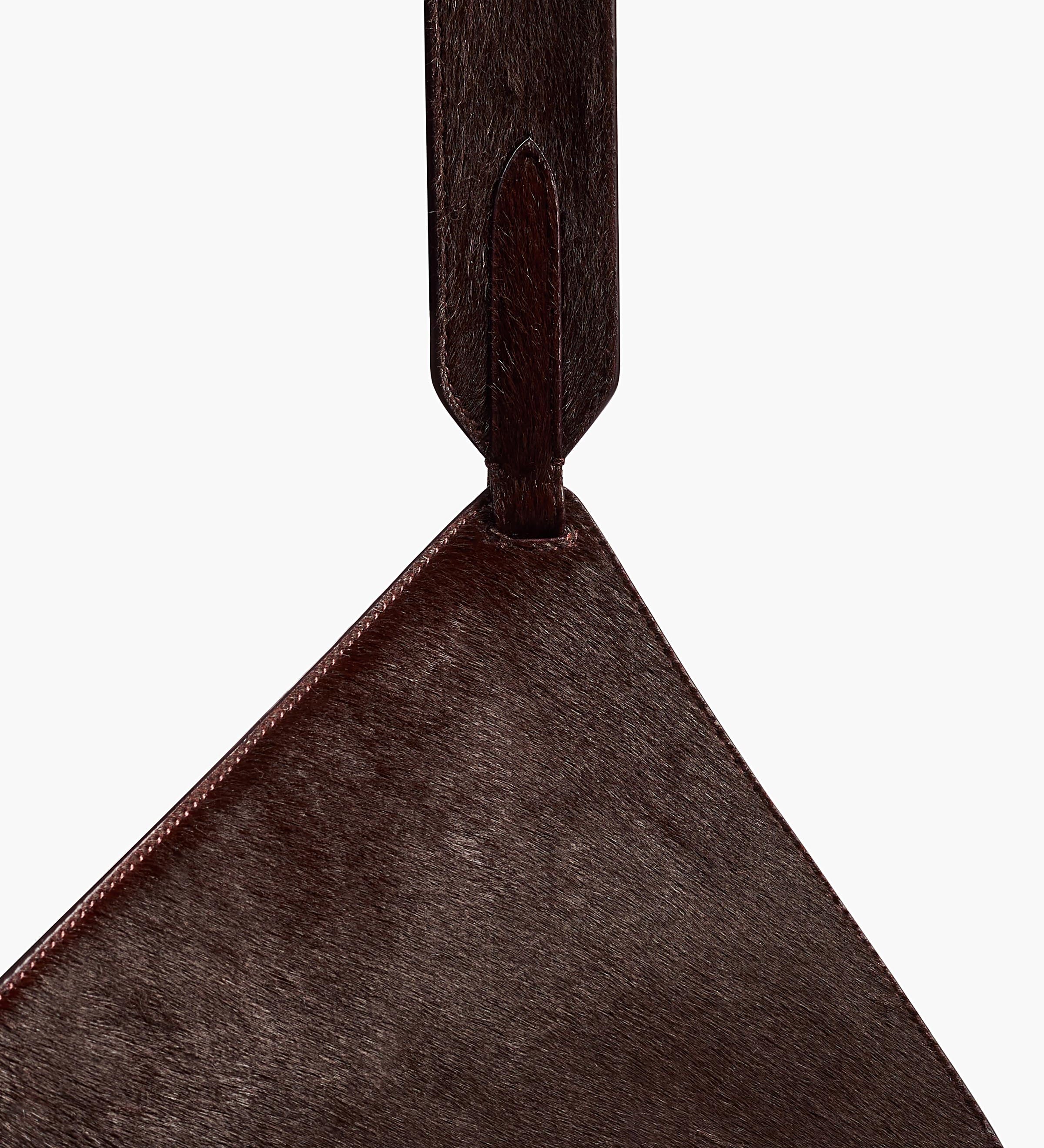 Khaite - Small Lotus Tote in Rouge Noir Suede and Haircalf