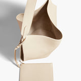 Khaite - Medium Lotus Tote in Dark Ivory Pebbled Leather