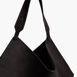 Khaite - Medium Lotus Tote in Black Suede