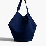 Khaite - Medium Lotus Tote in Midnight Suede