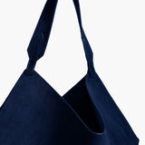 Khaite - Medium Lotus Tote in Midnight Suede