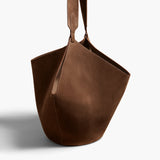 Khaite - Medium Lotus Tote in Cedar Suede