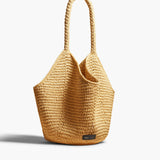 Khaite - Medium Lotus Tote in Natural Raffia