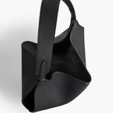 Khaite - Small Lotus Tote in Black Pebbled Leather