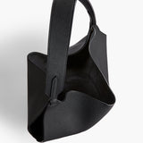 Khaite - Small Lotus Tote in Black Pebbled Leather