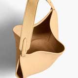 Khaite - Small Lotus Tote in Wheat Pebbled Leather