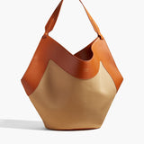Khaite - Medium Lotus Tote in Honey and Tan Leather