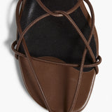 Khaite - Loulou Sandal in Cigar Leather