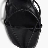 Khaite - Loulou Sandal in Black Leather