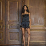 DÔEN - LOURE TOP -- BLACK