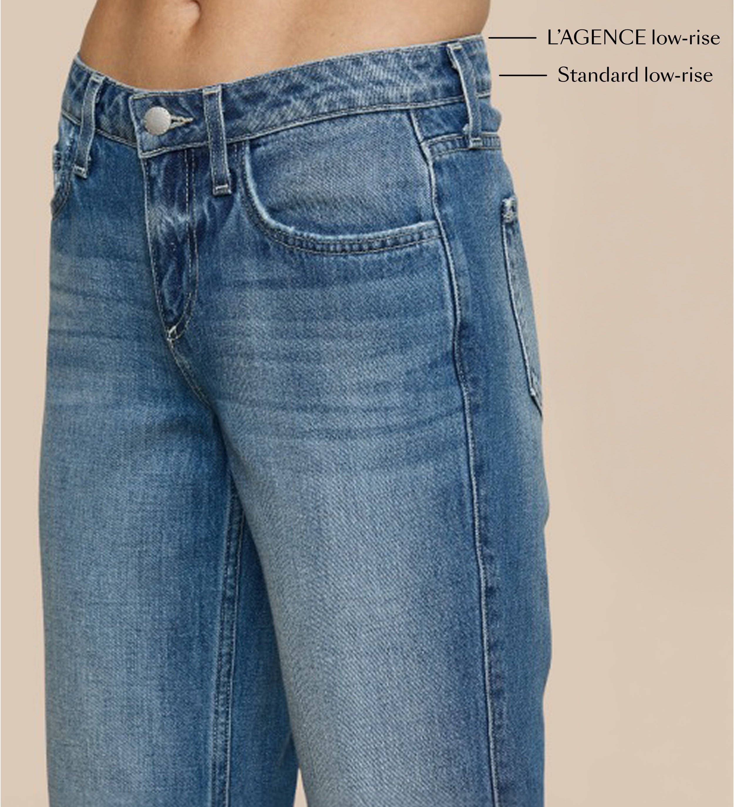 L'AGENCE - Taney Low - Rise Flare Jean
