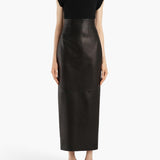 Khaite - Loxley Skirt in Black Leather