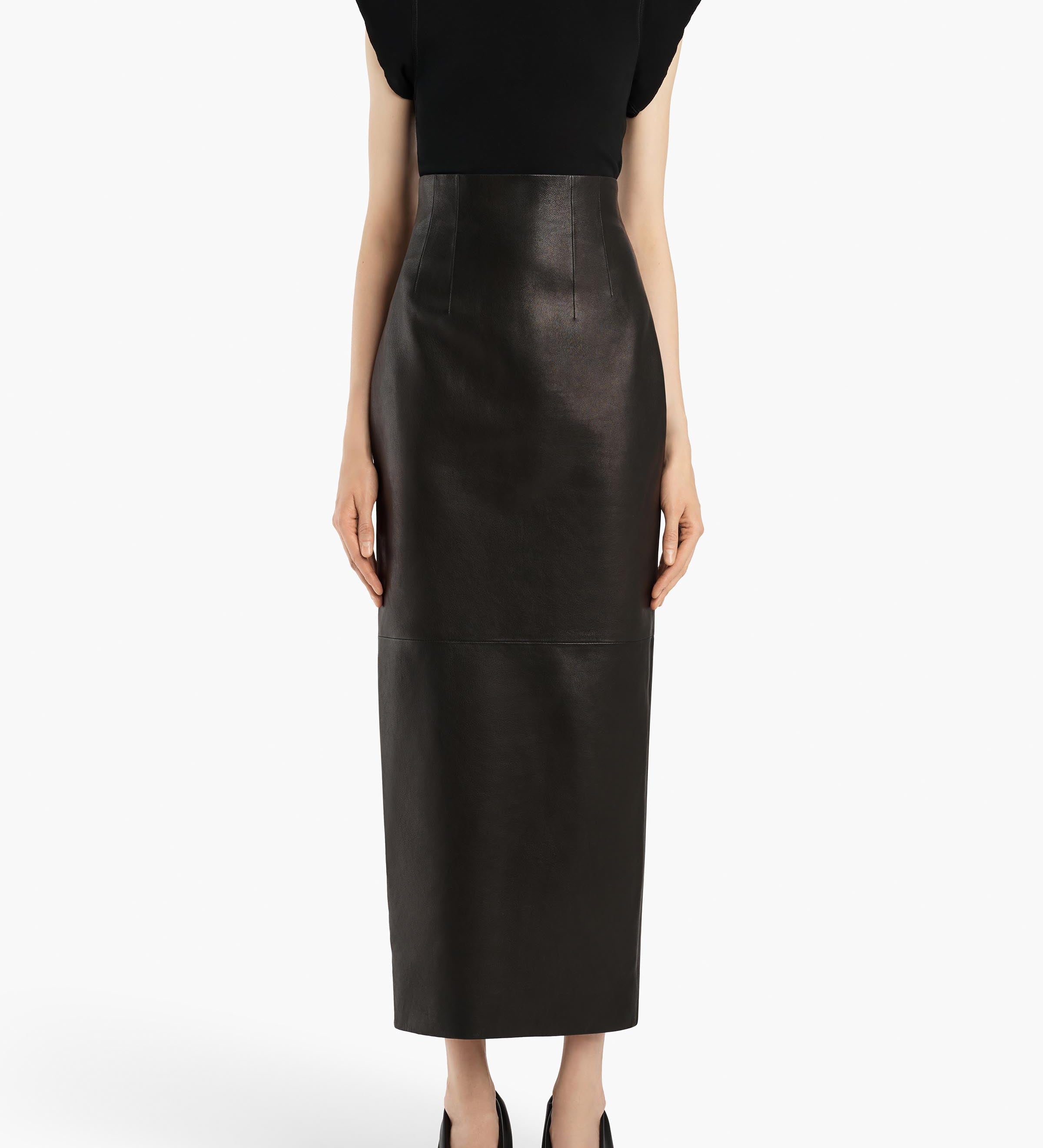 Khaite - Loxley Skirt in Black Leather