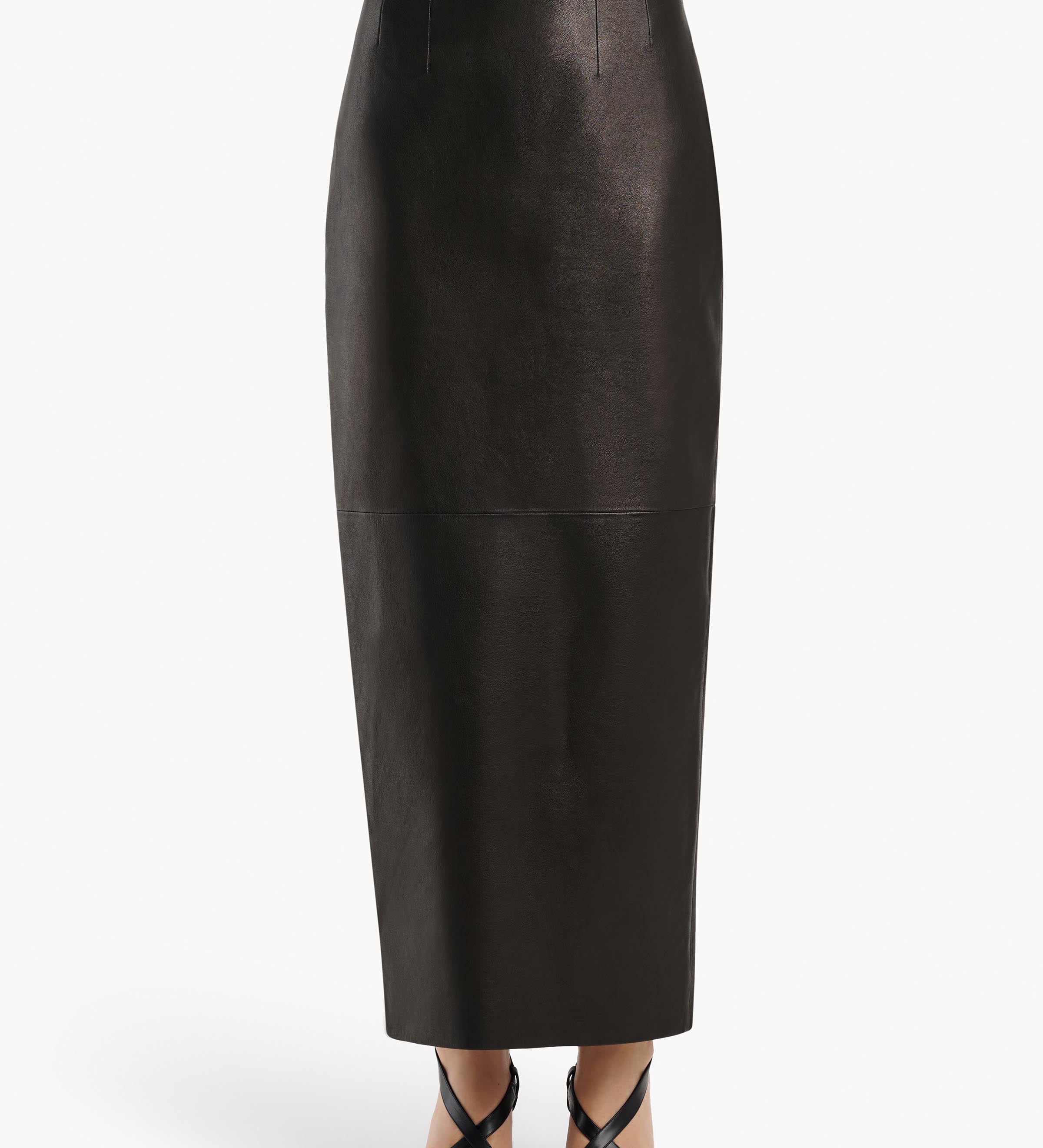 Khaite - Loxley Skirt in Black Leather