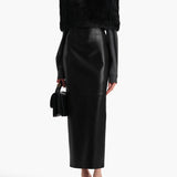 Khaite - Loxley Skirt in Black Leather