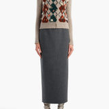 Khaite - Loxley Skirt in Charcoal