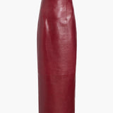 Khaite - Loxley Skirt in Oxblood Leather