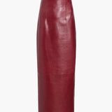 Khaite - Loxley Skirt in Oxblood Leather