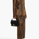 Khaite - Loxley Skirt in Leopard Print Haircalf