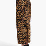 Khaite - Loxley Skirt in Leopard Print Haircalf