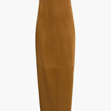 Khaite - Loxley Skirt in Toffee Suede
