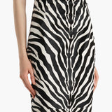 Khaite - Loxley Skirt in Zebra Print Haircalf