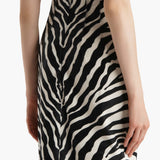 Khaite - Loxley Skirt in Zebra Print Haircalf