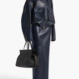Khaite - Loxley Skirt in Dark Navy Leather