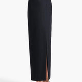 Khaite - Loxley Skirt in Navy and White Stripe