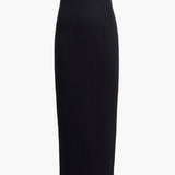 Khaite - Loxley Skirt in Navy and White Stripe