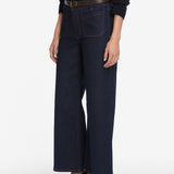 FRAME - Le Pixie Slim Palazzo Modern Pocket -- Rinse