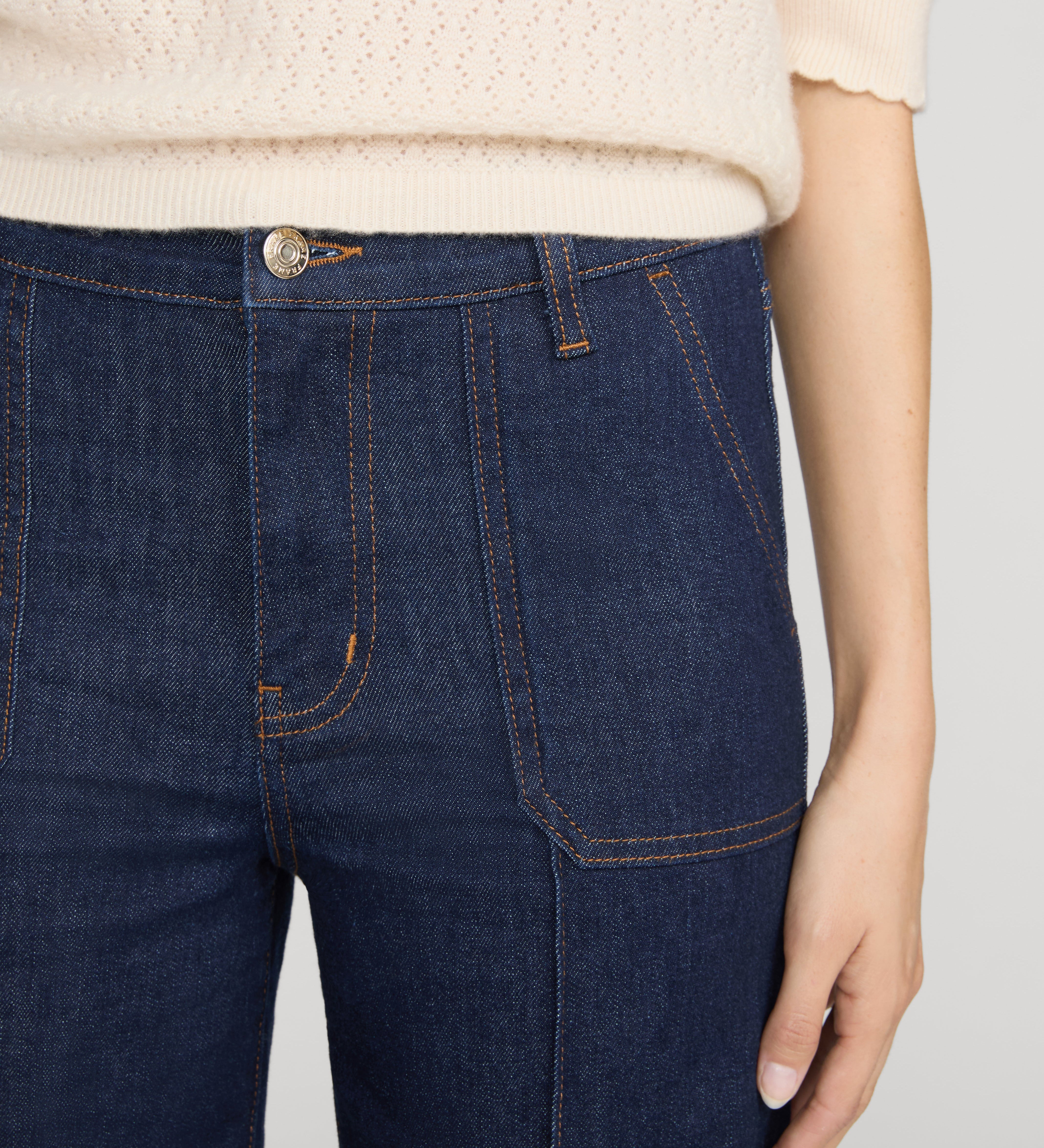 FRAME - Le Pixie Slim Palazzo Pintuck Pocket