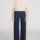 FRAME - Le Pixie Slim Palazzo Pintuck Pocket