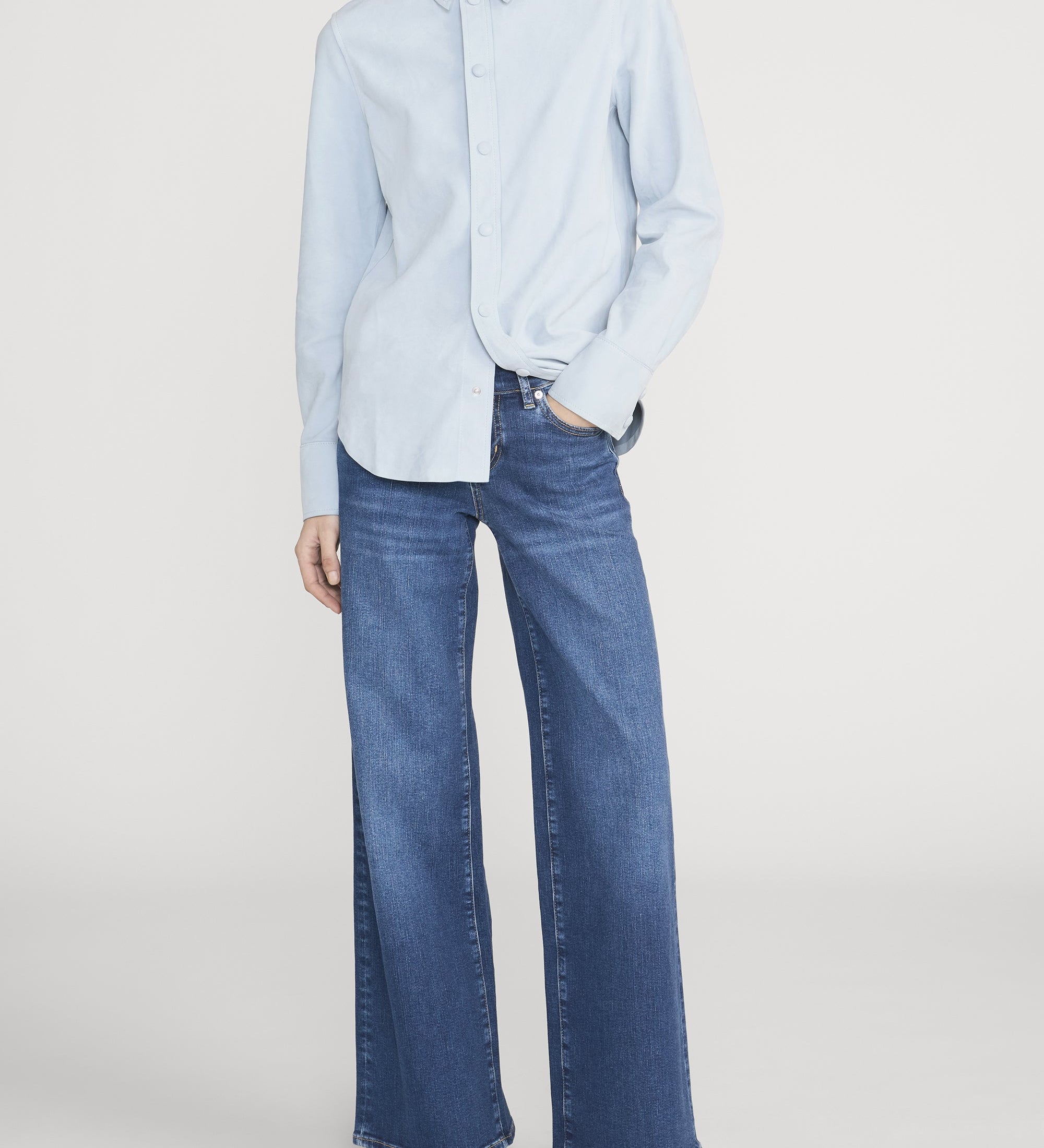 FRAME - Low Rise Le Slim Palazzo