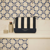 Metier - Westman Atelier By Métier Petite Makeup Pouch Jacquard Navy Stripe