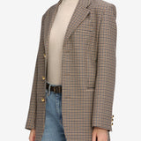 FRAME - The Houndstooth Blazer -- Navy Multi