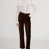 FRAME - Le Sleek Straight -- Dark Clove Velvet