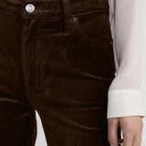 FRAME - Le Sleek Straight -- Dark Clove Velvet