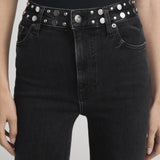 FRAME - Le Sleek Straight Studded -- Meteor