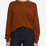 FRAME - The Cashmere Brushed Sweater -- Rust