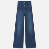 FRAME - Le Slim Palazzo Bardot Pocket -- Thunderstorm