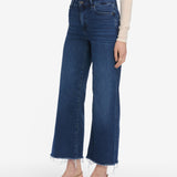 FRAME - Le Slim Palazzo Crop -- Keepsake Raw Fray