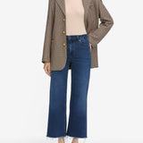 FRAME - Le Slim Palazzo Crop -- Keepsake Raw Fray