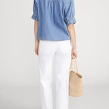FRAME - The Denim V - neck Popover Top