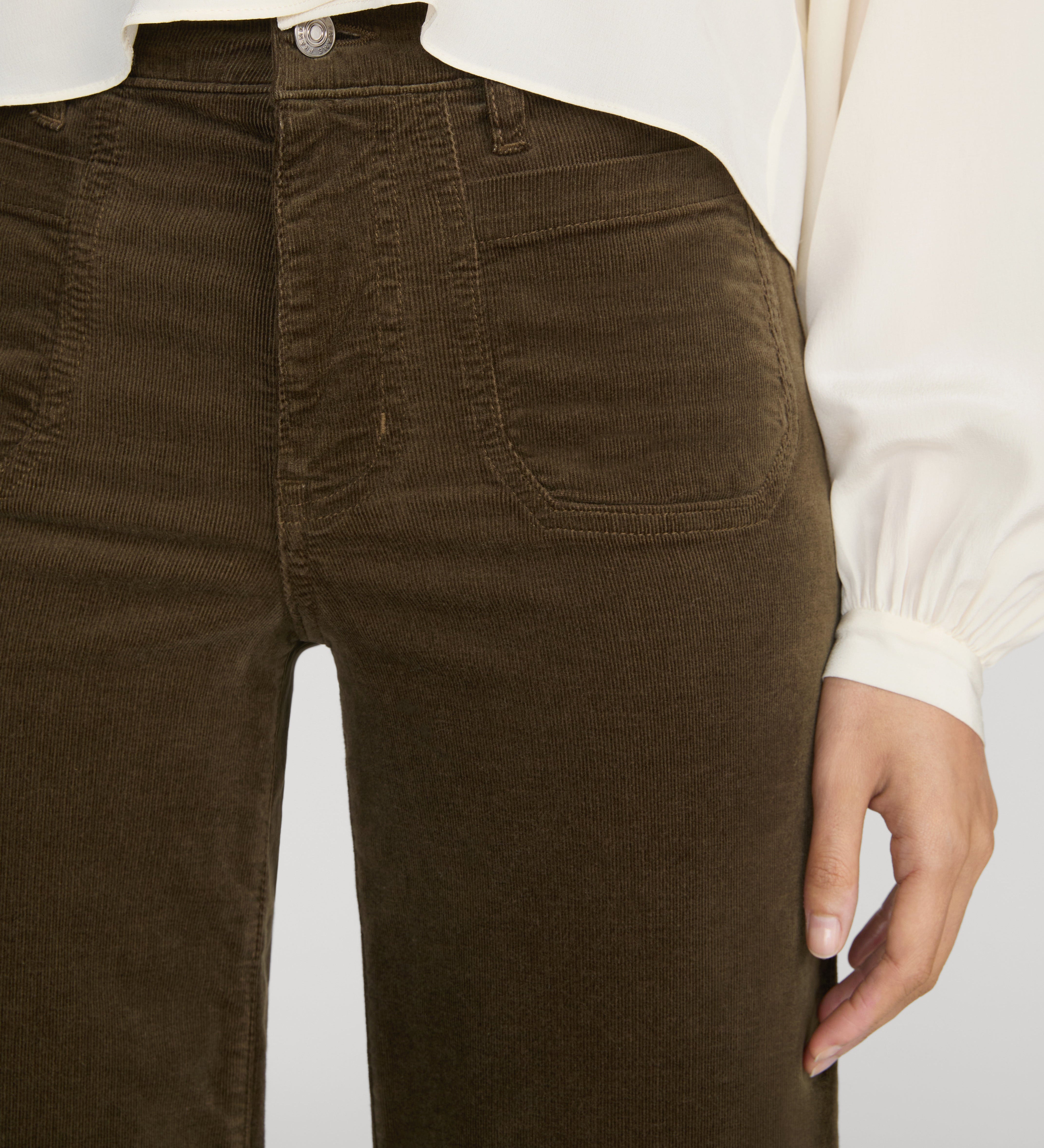 FRAME - Le Slim Palazzo Modernist Pocket Corduroy