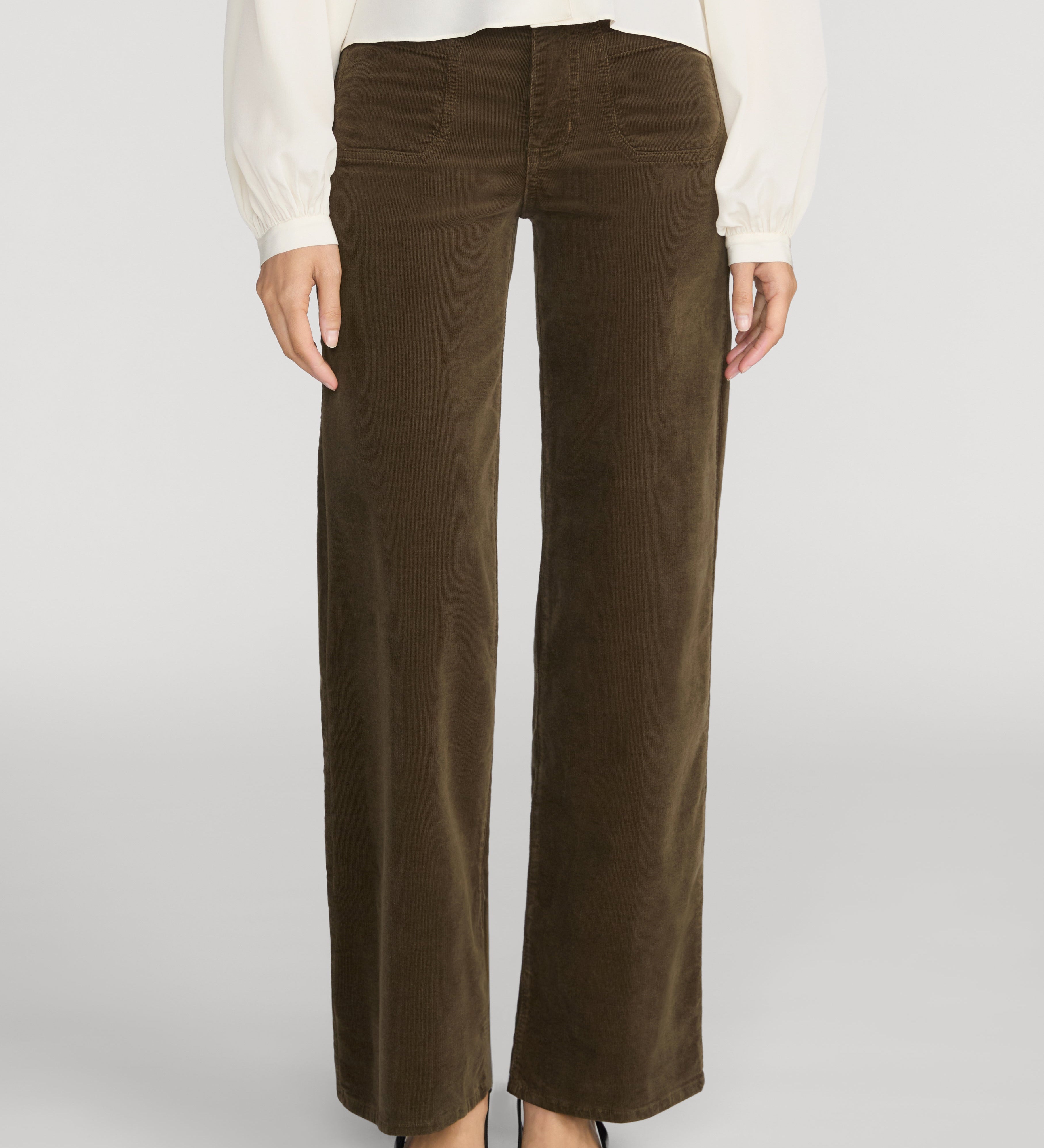 FRAME - Le Slim Palazzo Modernist Pocket Corduroy